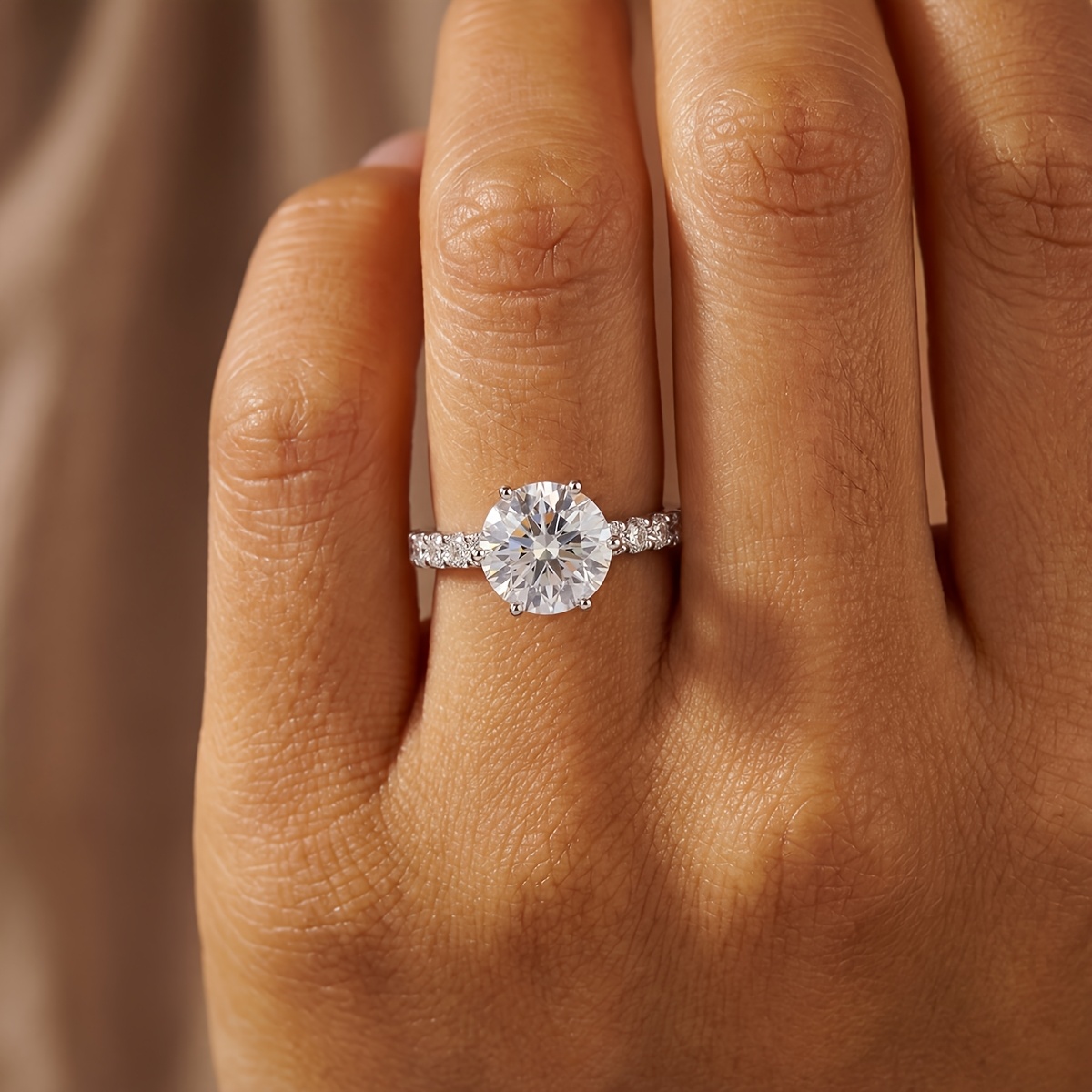 Women's Noble Shining Star Ring, Holiday Gift