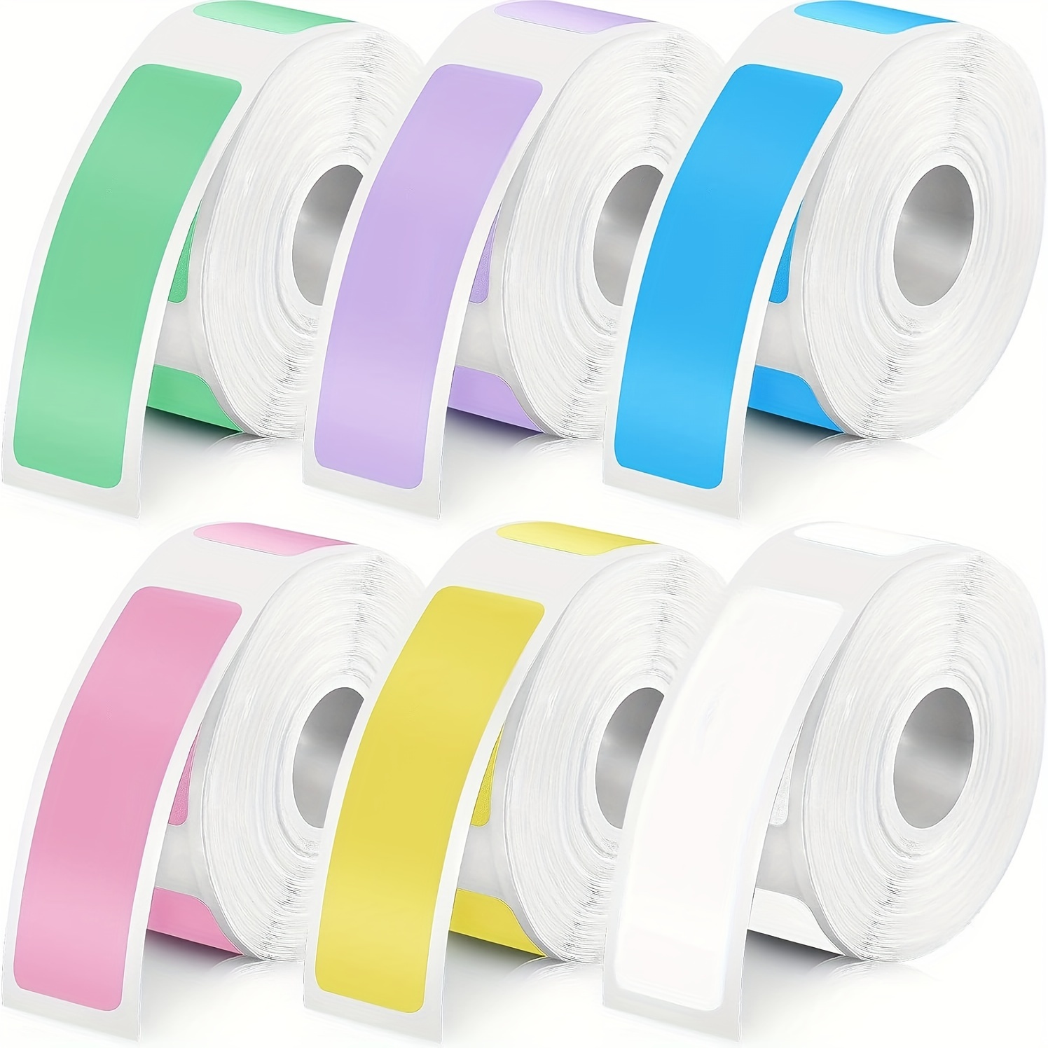 

6 Rolls Of 960 Sheets, Color Thermal Label Printing Stickers, Home Shopping Item Opening Layer , Compatible With Multiple Brand Label Printers, 6 Colors 12mmx 40mm