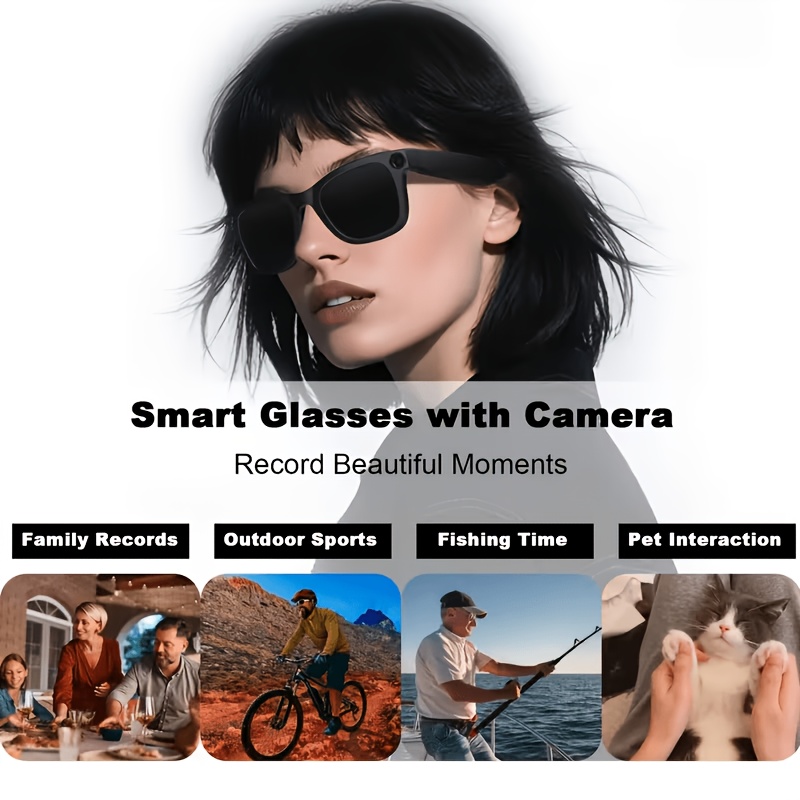 Smart Glasses with Wireless Connectivity & AI Camera