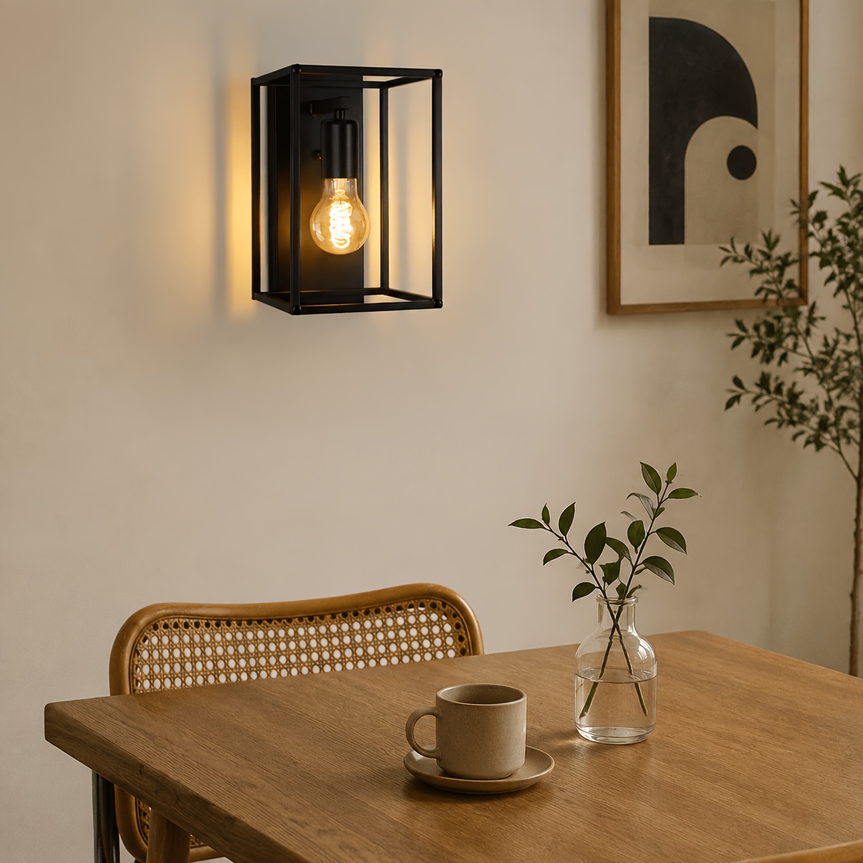 Image of Wall Light Indoor Wall Lamp Vintage Wall Lighting Black | Retro Lighting Hallway Lamp E27 Metal Industrial Style For Bedroom Room Staircase - Bulb Not Included