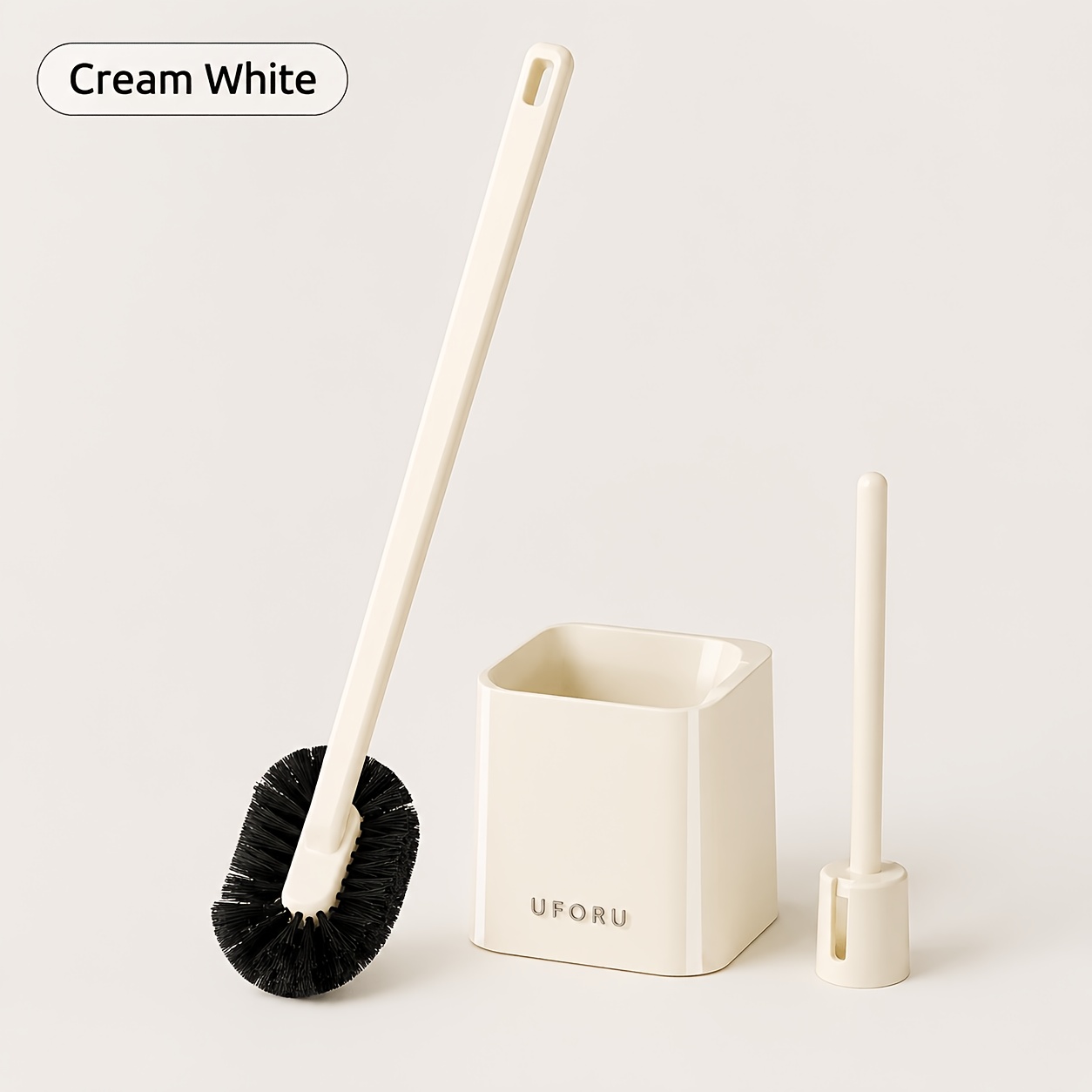 Long-handled Toilet Brush, Multi-functional Dead-angle-free Cleaning Brush For Bathroom, Household Punch-free Wall-mounted Toilet Brush With Base