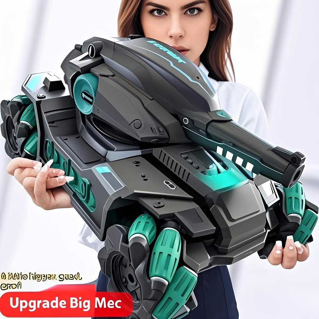   6 wheel drive acrobatic tank toy oversized off road vehicle with   water launch climbing features ergonomic handle teal accents   gift for   adults interactive tank toy sleek toy tank   construction
