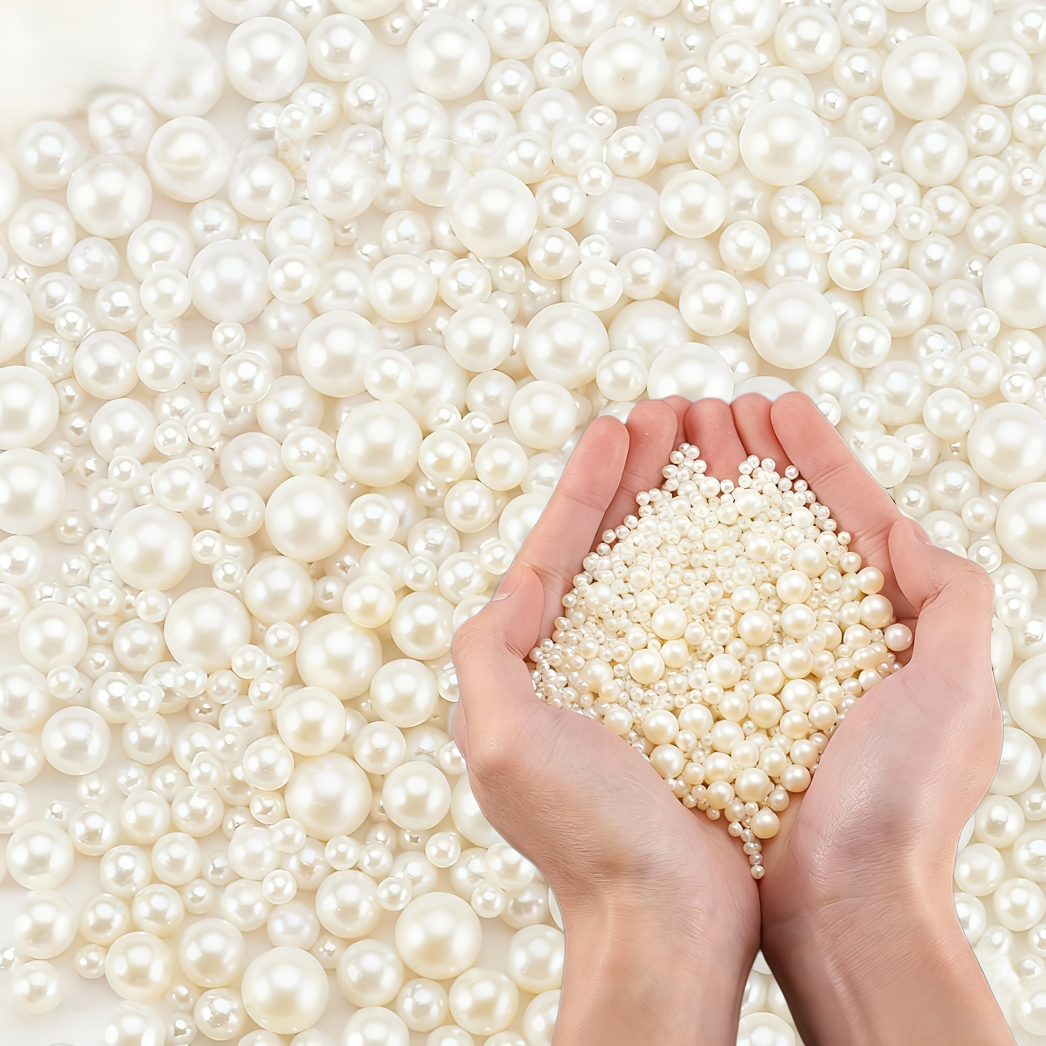 TEMU 4140pcs Perles Artificielles pour Centres de Table, Vases, Garnitures de Vase, Perles Flottantes, Perles Décoratives, Garnitures Décoratives,