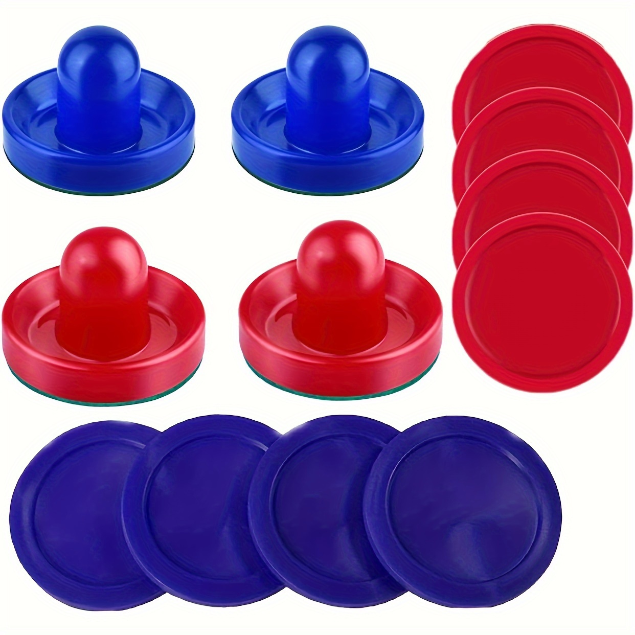 TEMU Air Hockey Skyvere og Air Hockey Air Hockey , Målhåndtak Erstatningstilbehør for Spillebord (4 Skyvere, 8 )