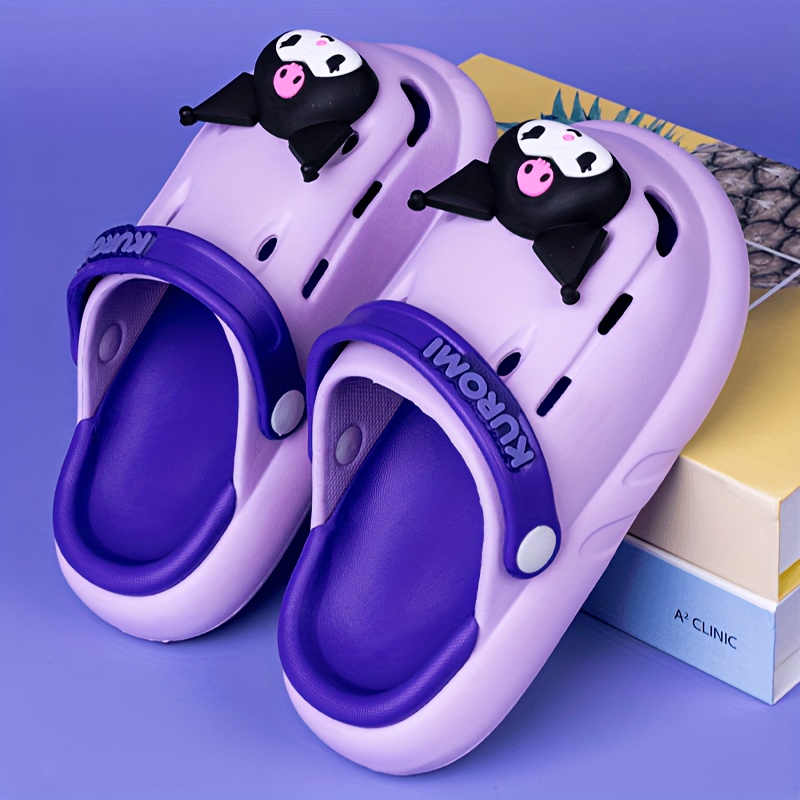 Ruunjoy 2023 Kawaii Sanrio Cinnamoroll Kids Summer Cave Hole Sandals Boys  Girls Anime Kuromi Non-Slip Soft Gifts Beach Slippers - China Bubble Slides  and with Charms Beach Men Women Bubble Sandals price