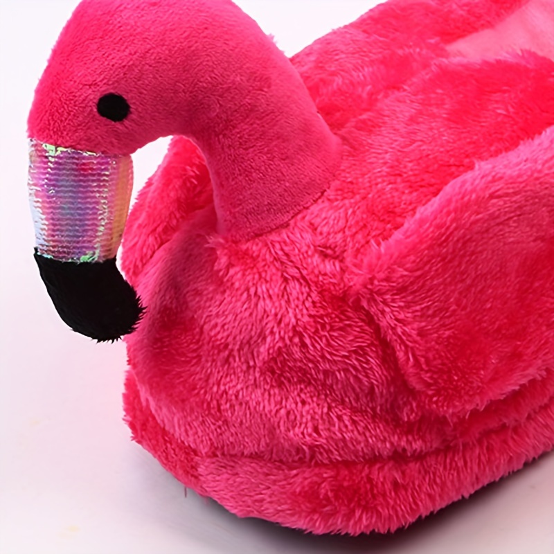 flamingo plush slippers thickened non slip Temu