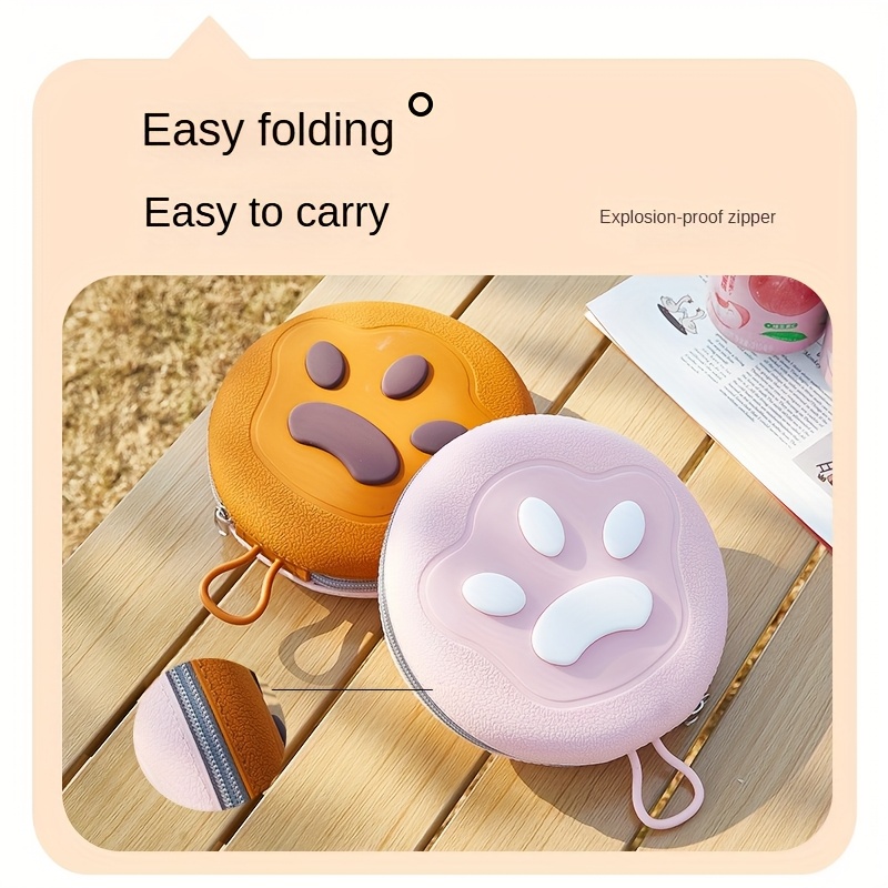 Folding Dog Food & Water Bowl - Heavy-Duty Portable Pet Bowl