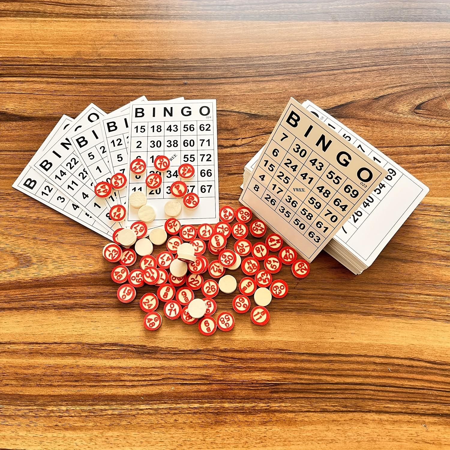 Toinsa - Juego de bingo con 12 cartones y 90 números, 2 a 6 jugadores,  juego de mesa tradicional, familiar, diversión, fichas no