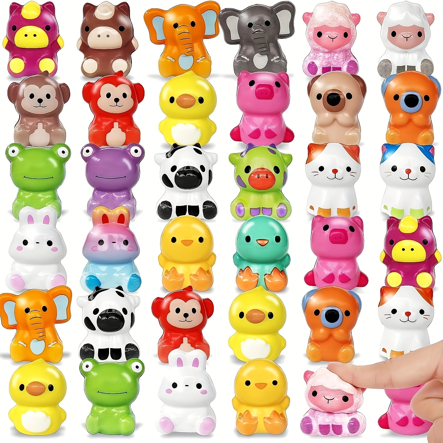 36pcs party favors filled with toys 12 styles cute slow rising squishies toys soft kawaii animal   toys for kids   pinata stuffers classroom prizes carnival prizes