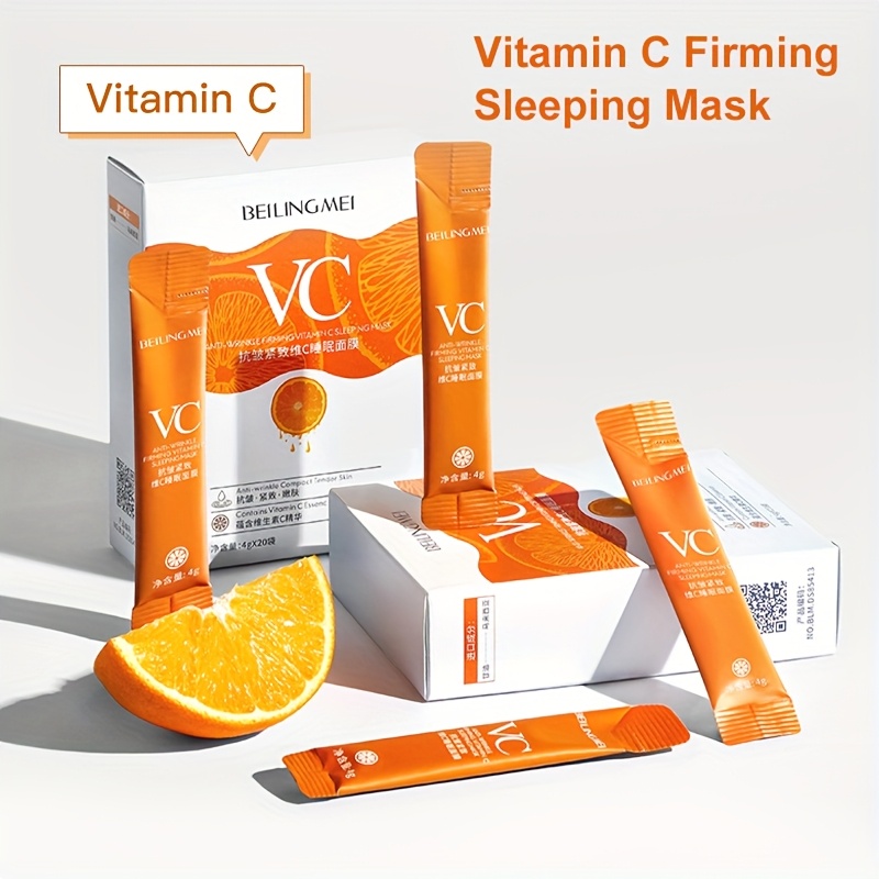 Vitamin C Sleeping Mask with Hyaluronic Acid for brightening and firming details 5