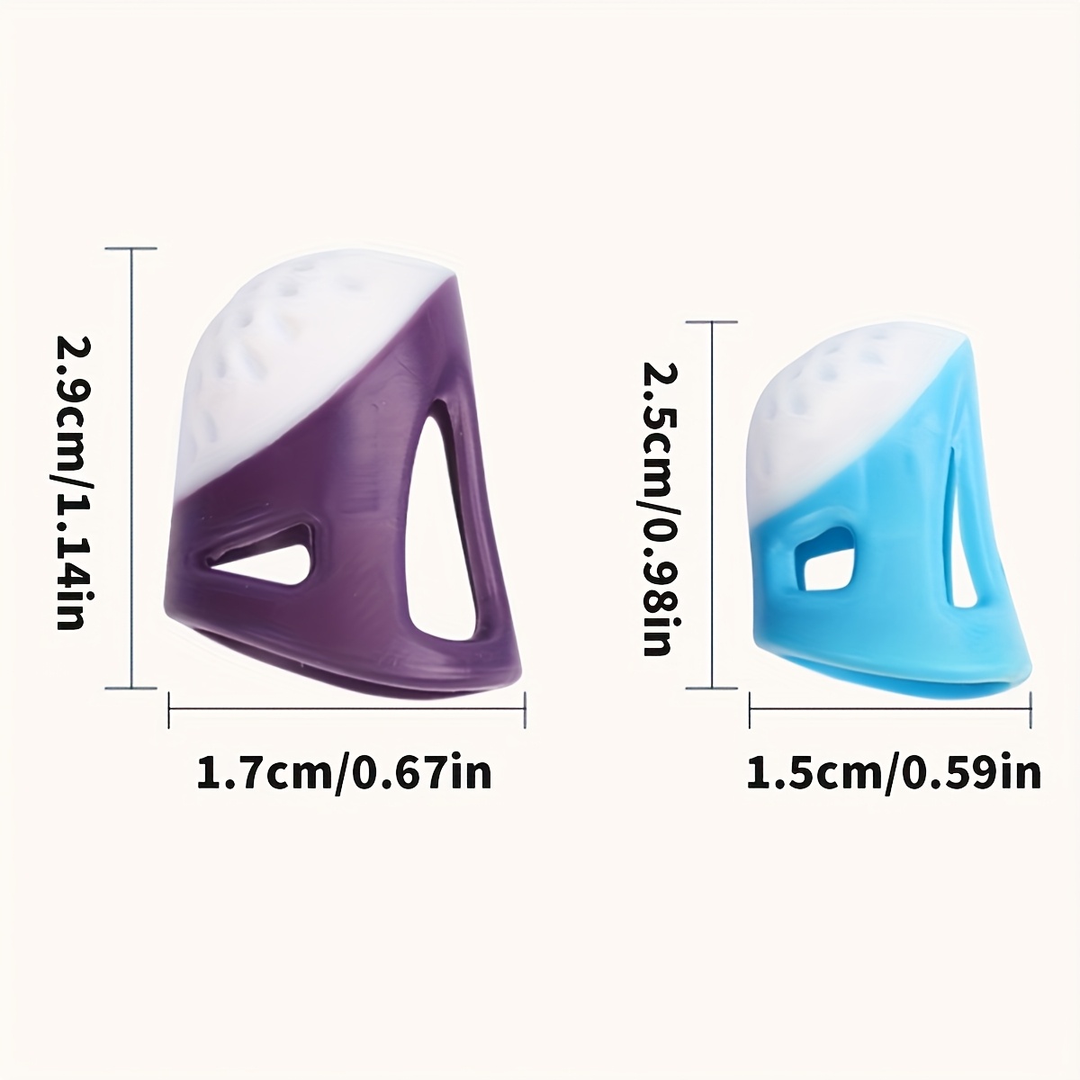 2 Finger Protectors, Finger Guards, Diy Handmade Soft Finger Sleeves, Sewing Embroidery Tools