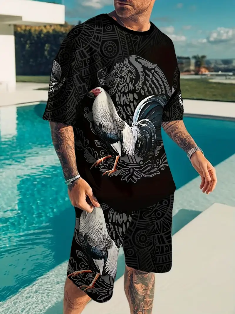 2 3 mens summer outfit set mens t s set details 0