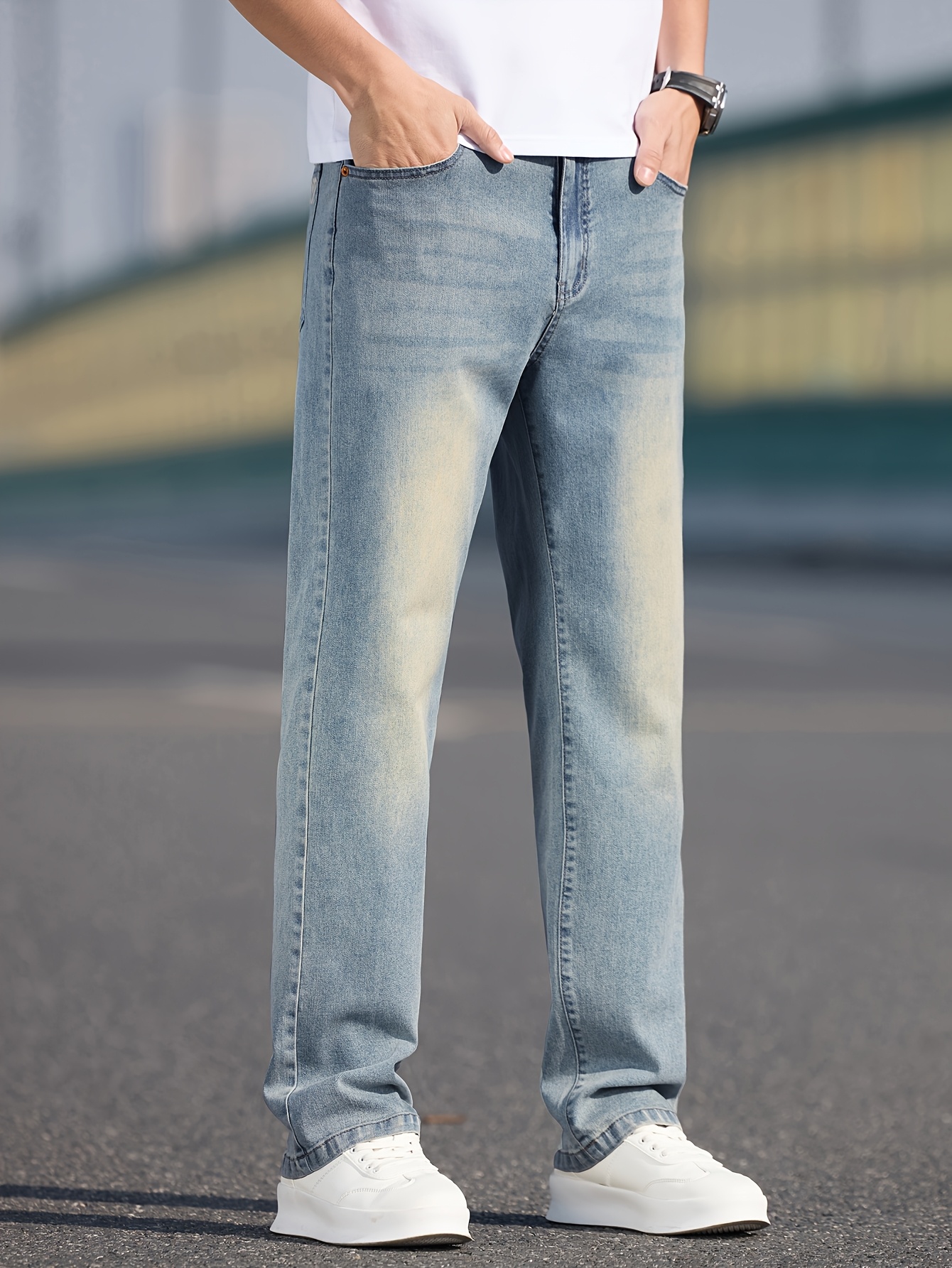 vaqueros moda hombre /verano 2025 retro Temu Ecuador - Main Image