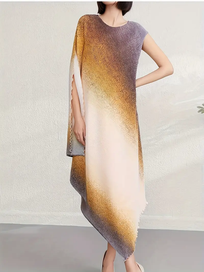 casual ombre dress Corina Sleeveless Ombre Midi Dress