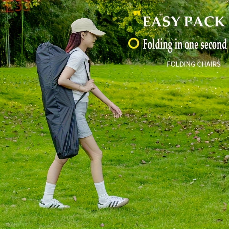 2 adult enlarged and widened light luxury outdoor folding lounge chairs portable camping backrest fishing chair home adjustable folding beach chair thickened steel pipe free headrest angle adjustment no storage Product details 0