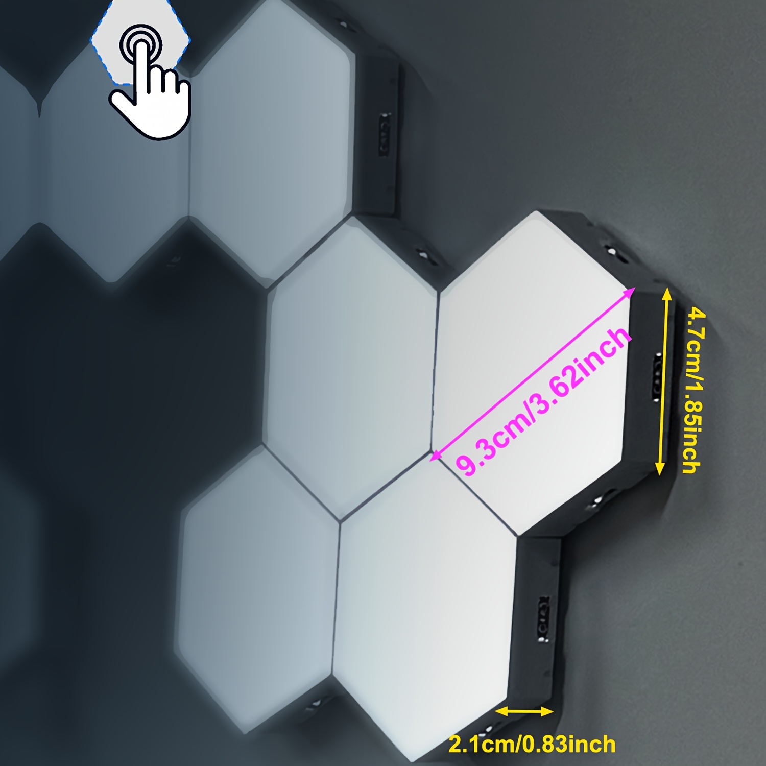 Smart LED Hexagonal Touch Light, DIY Splicing Light