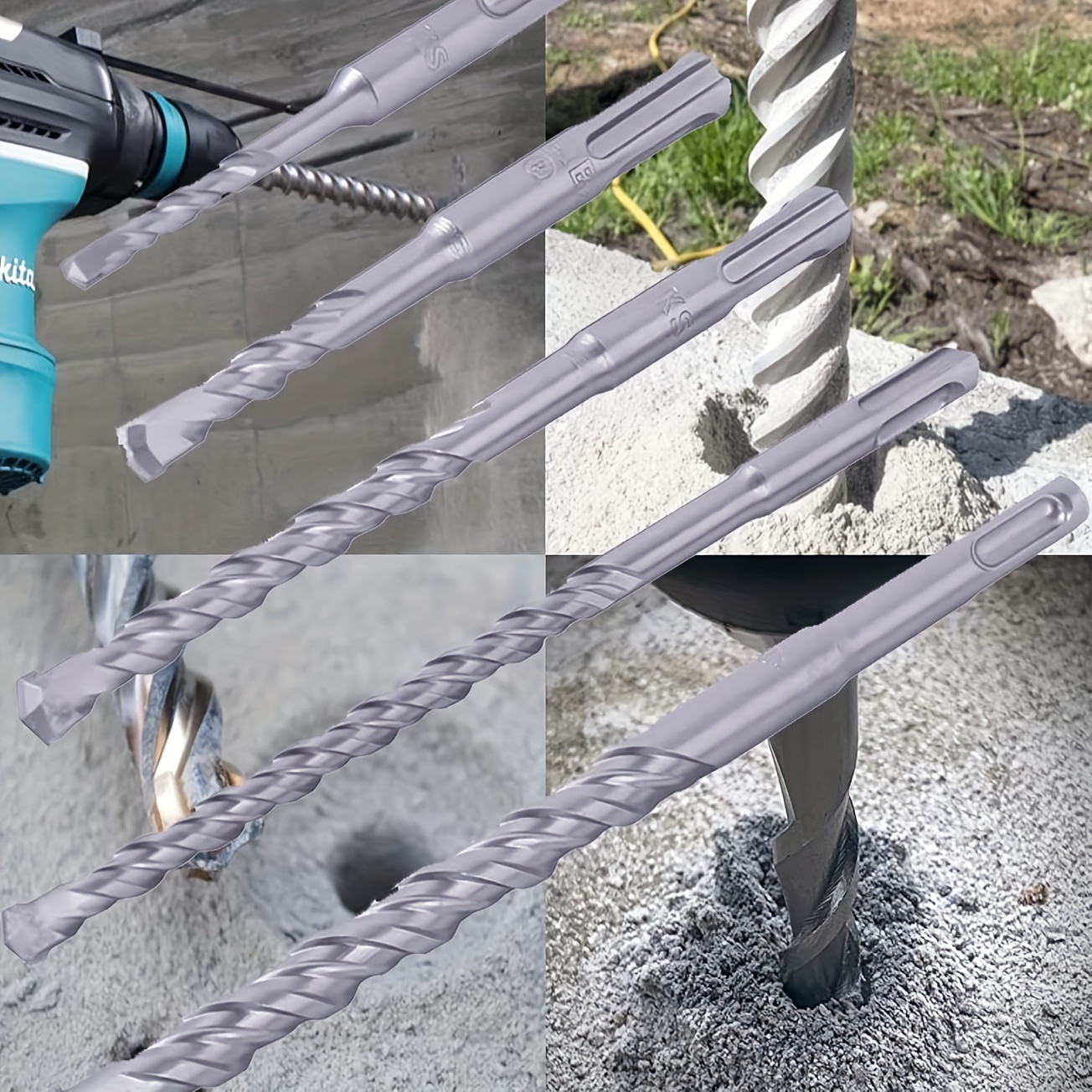 Disston Blu-Mol Xtreme Carbide Tipped Masonry Drill Bit Set Straight