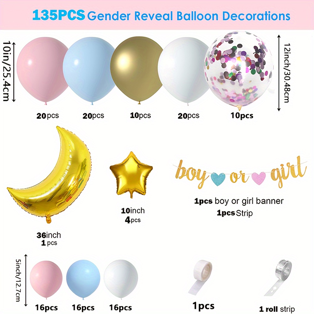 Gender Reveal Kit - Gender Reveal Party Pack