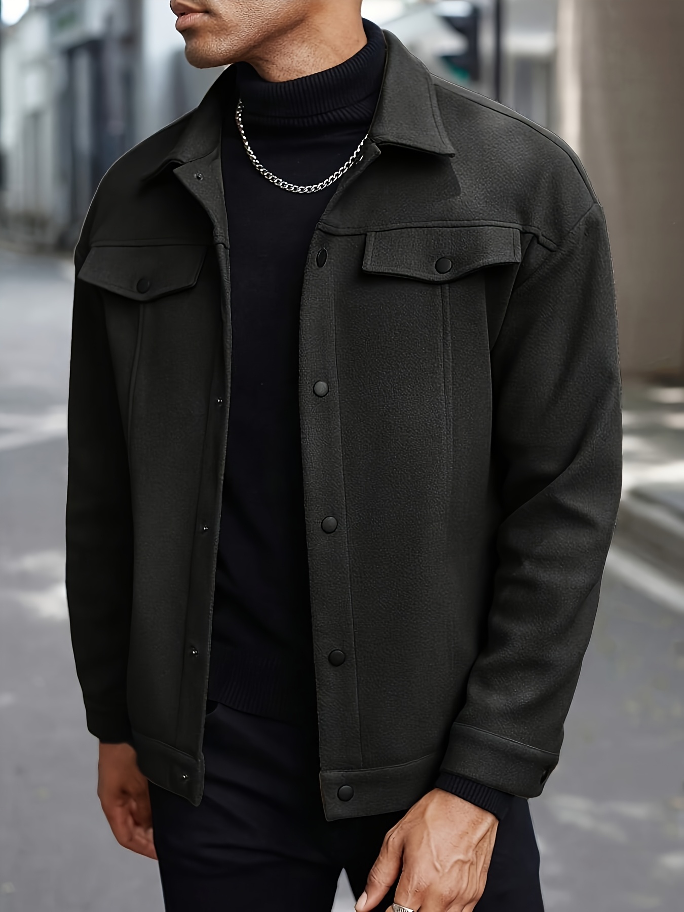 New Cross-Border Trendy Lapel Jacket, Men'S Loose And Versatile, Casual Short Coat, British Style Menswear
