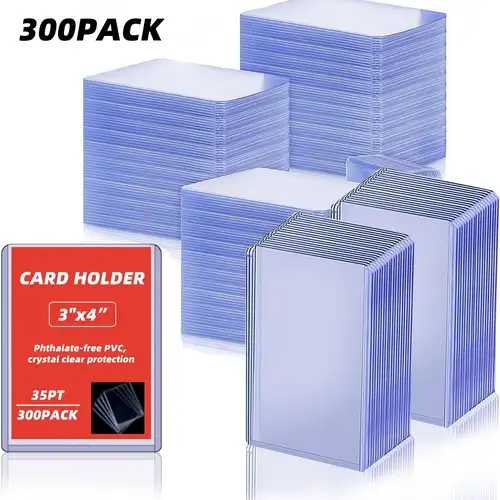 hockey card sleeves hard plastic Plastic, Arjiekwei 3"X 4" Baseball Cards Protectors Plastic, Trading Card Holder for Trading Sports Baseball Football Game Cards (200 Hard Sleeve + 200 Soft Sleeves) : Toys & Games including patch cards 58x89mm 20pcs/Pack Vertical Compact Hard