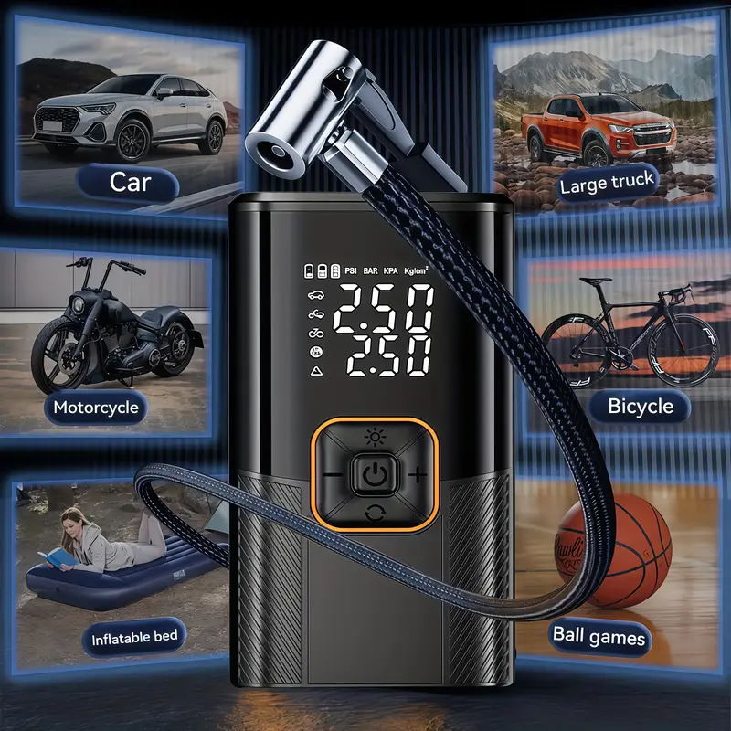 electric bicycle pump digital lcd pressure gauge 150 psi - Temu electric bicycle pump digital lcd pressure gauge 150 psi - Temu