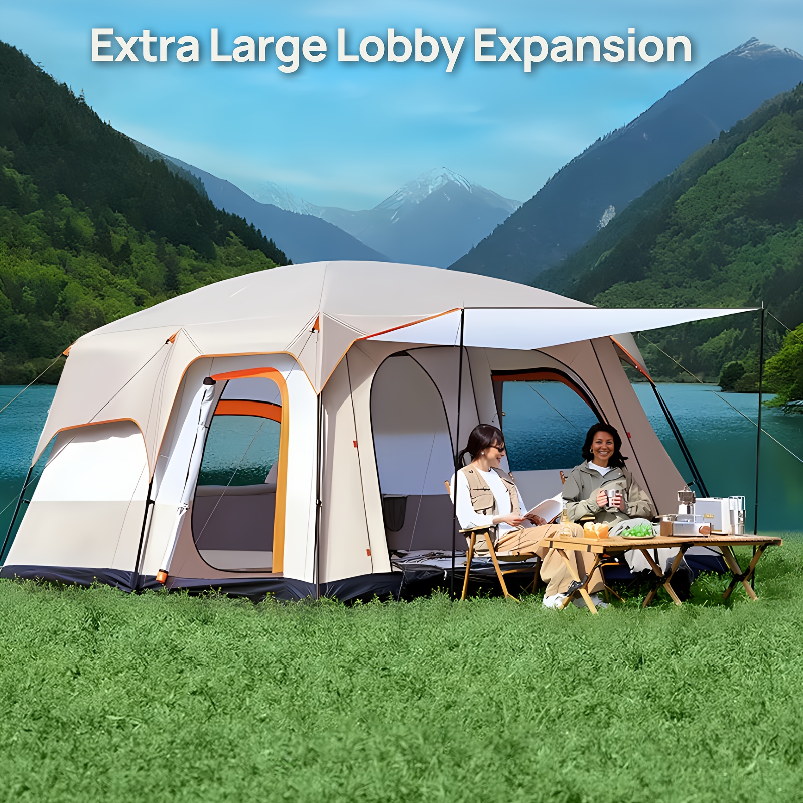 

Ezify - Spacious 2-, Double- For 4-6 , & Zip , For