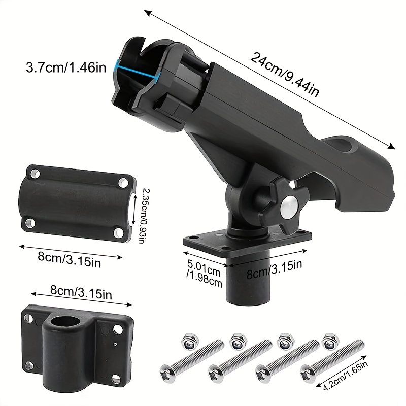 boat fishing rod holder clamp rod holder rail mount 360 Temu Canada