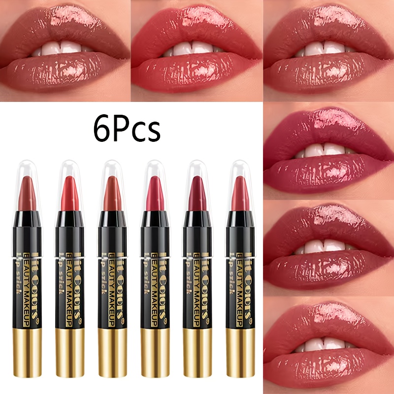 TEMU 6pcs Pastel Matte Lipstick Set Nude Smooth Lipstick Waterproof Long-lasting Lipstick Velvet Professional Lipstick Pastel Matte Lip Stain Makeup - Day, Valentine's Day And Other Holiday Gifts