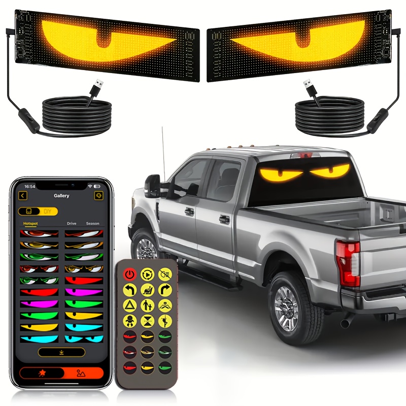 Devil Eyes Car Accessory 2PCS Programmable Devil Eyes LED Car Lights ...