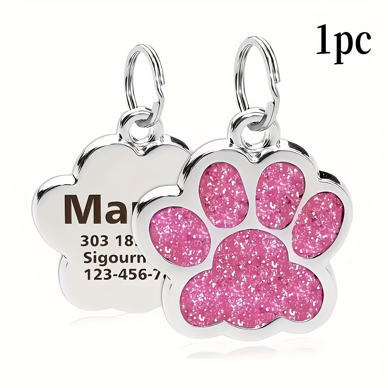 TEMU 1pc Custom Personalized Dog Tag For Small To Medium Cats And Dogs