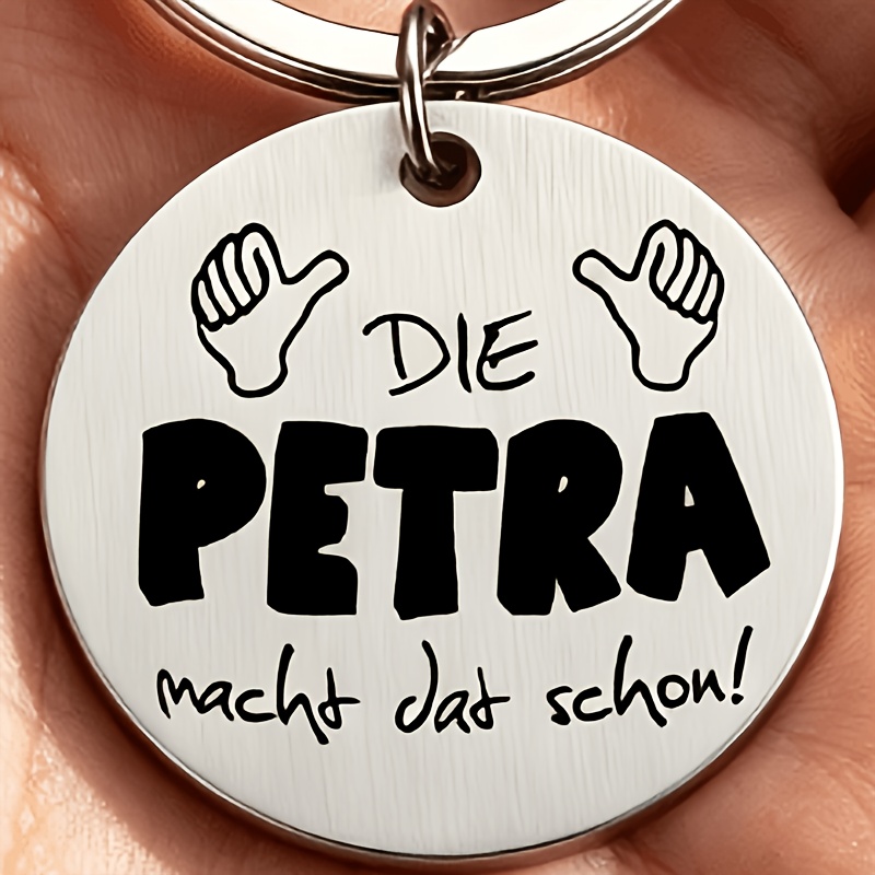 Image of 1 Stainless Steel Keychain "birthday / Gift For A Enthusiast / Workplace Encouragement Gift Keychain Petra's Fun Accessory"