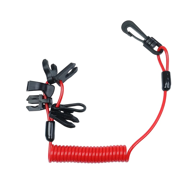 Image of Boat Kill Switch With 7 Buttons: For Engines - Abs Material, Outboard Motor Kill Switch Safety Lanyard, Emergency Kill Cord, Accessory, Water Sports Equipment Accessory, Non-electric