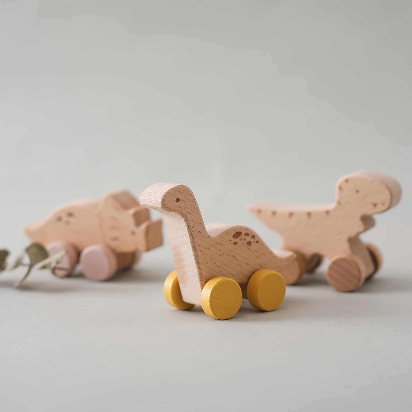 Wooden Dinosaur Sorting Car Toy for Baby Development
