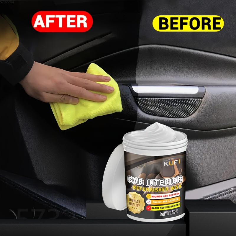 

Auto Shine & Restore Kit: Crystal Plating For Car Plastics, Black Interior Dashboard Wax, Anti-aging Whitening Paste, Tire Gloss Enhancer, And Leather Seat Care Balm