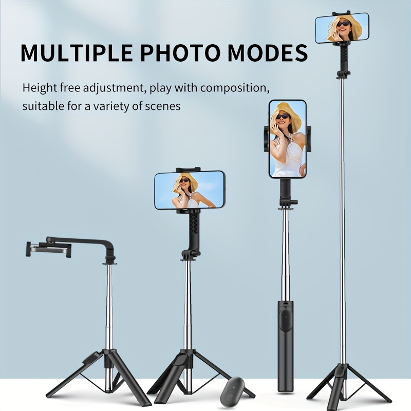  Selfie Stick, Extendable Selfie Stick Tripod with Wireless  Remote and Tripod Stand, Portable, Lightweight, Compatible with iPhone 14  13 12 Pro Xs Max Xr X 8Plus 7, Samsung Smartphone and More