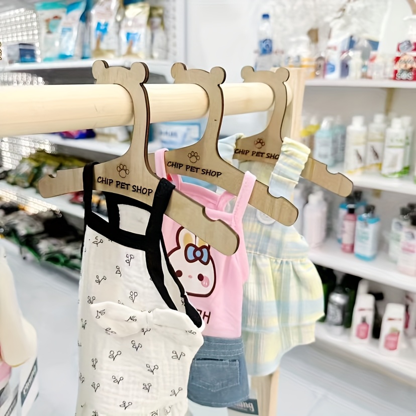 

12/5pcs Of Wooden Clothing Hangers, Bear-shaped Wooden Hangers For Kids, Decor Hangers, Diy Decorations For Rooms.