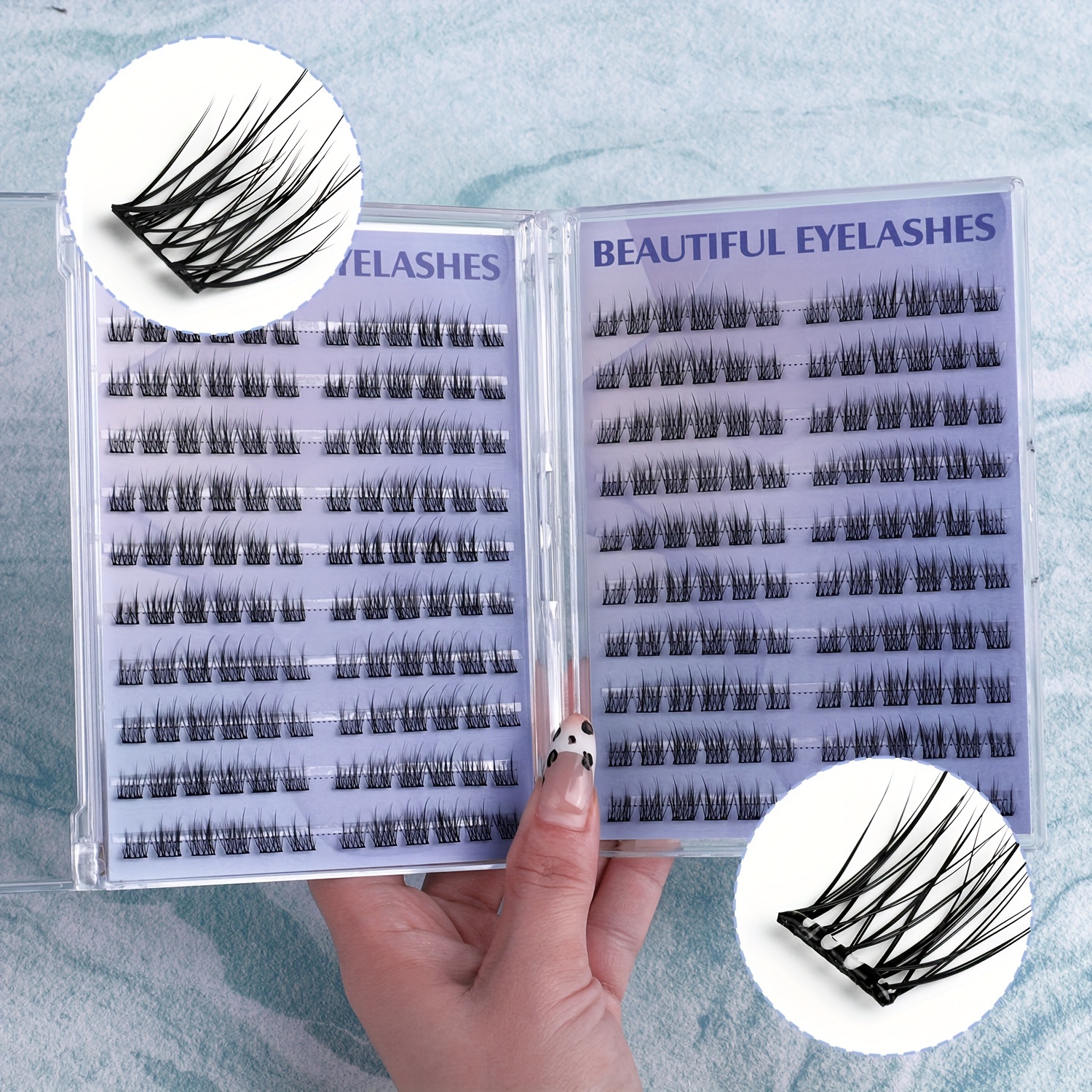 

120 Bundles Of Glue-free Cluster False Eyelashes, Eyelash Extensions, Required, In 3 Seconds, Suitable For Parties And