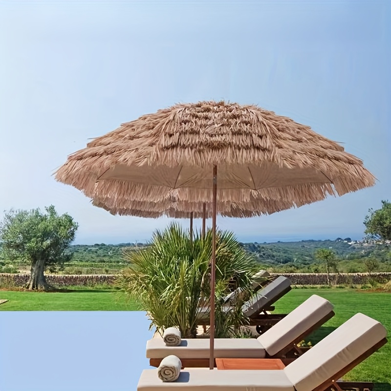 Toldo De Repuesto Para Sombrilla De Patio De 3x1.5 M – Poliéster Con Protección UV, Color Beige