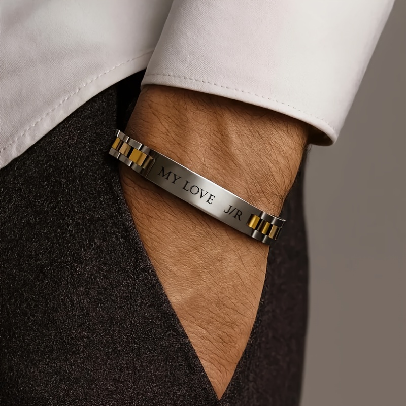 Customized Men's 304 Stainless Steel Bracelet