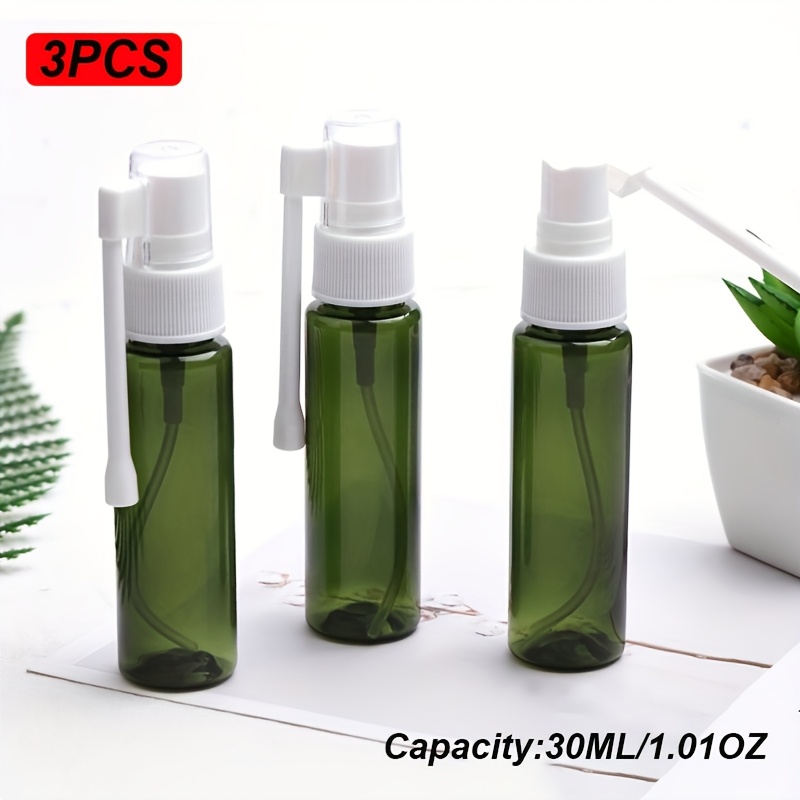 TEMU 3pcs 30ml/1.01oz Spray Bottles With Nozzles, Side Spray Plastic Liquid Dispensing Bottles, Rotating Spray Bottles, 360-degree Multifunctional