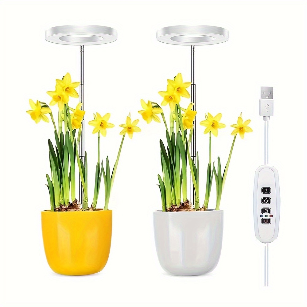 

1pc Height Adjustable Led Grow Light Full Spectrum Indoor Sun-like Led Plant Growth Light Flowers Indoor Floor-mounted Retractable Fill Light Timer Plant Light