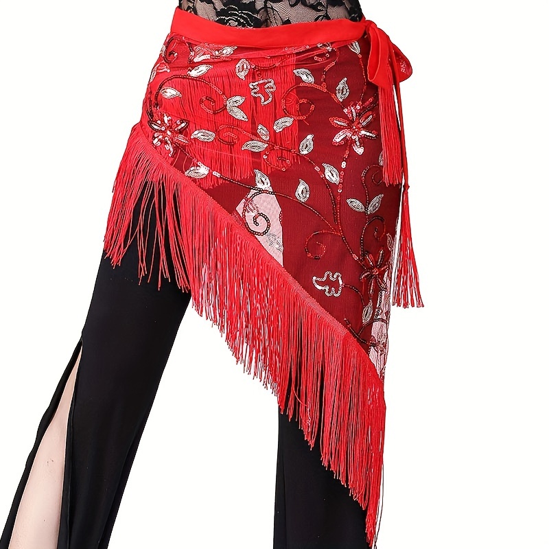 single piece dance belt belly dance latin dance featuring - Temu display picture 1