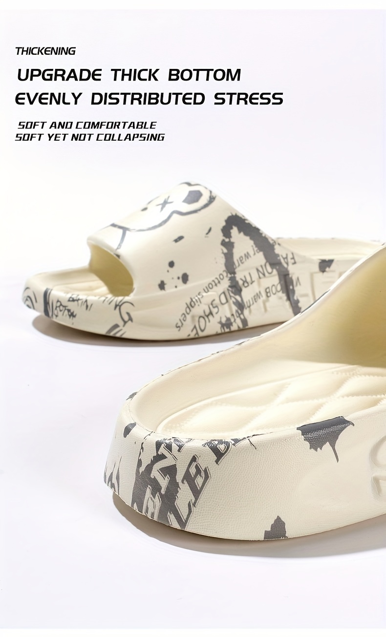 adidas gazelle silver green womens Graffiti Summer Slides – Eccentric You main image 1