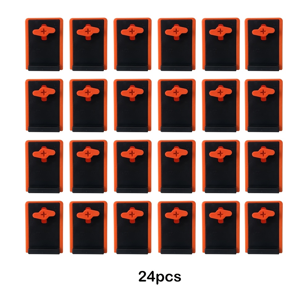 TEMU 24pcs Upgraded Floor Spacers, 1/4 Inch To 1 Inch (6-25mm) Adjustable , Stable Wide-base Design, Never Slips Or Falls, Professional Tool For Wood