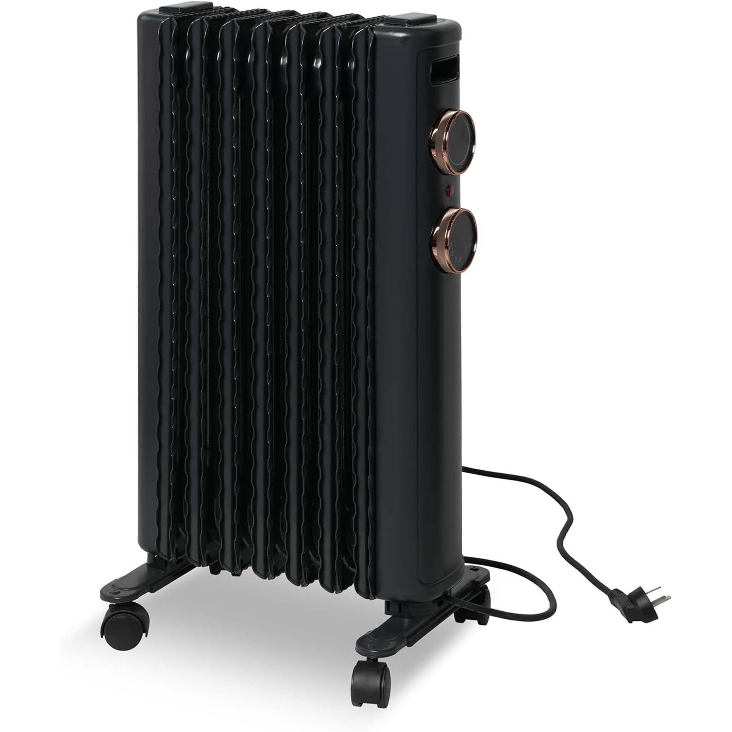 Radiator Heater With Heating 500-1500W Adjustable Thermostat,  Universal Wheels, Portable Heater For Bedroom Home Office, Indoor U