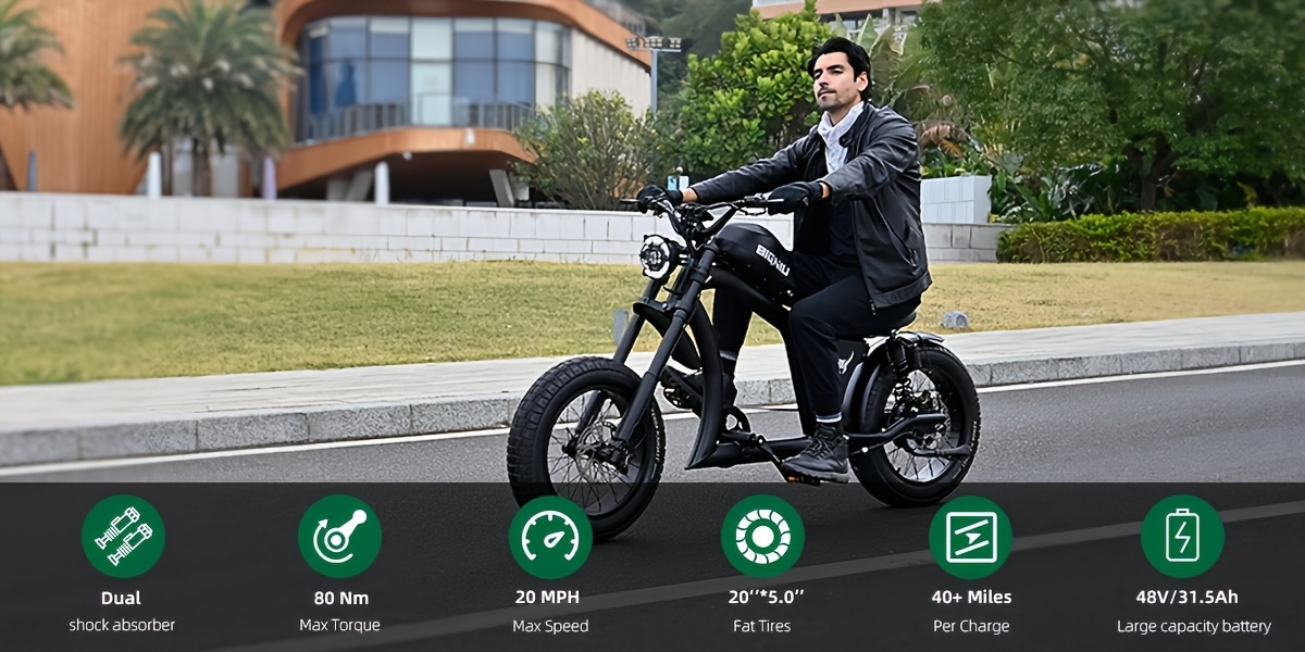 bg x electric bike brushless motor 48v 31 5ah high capacity up to 40 miles dual suspension electric bike ebike front rear turn   Product details 0