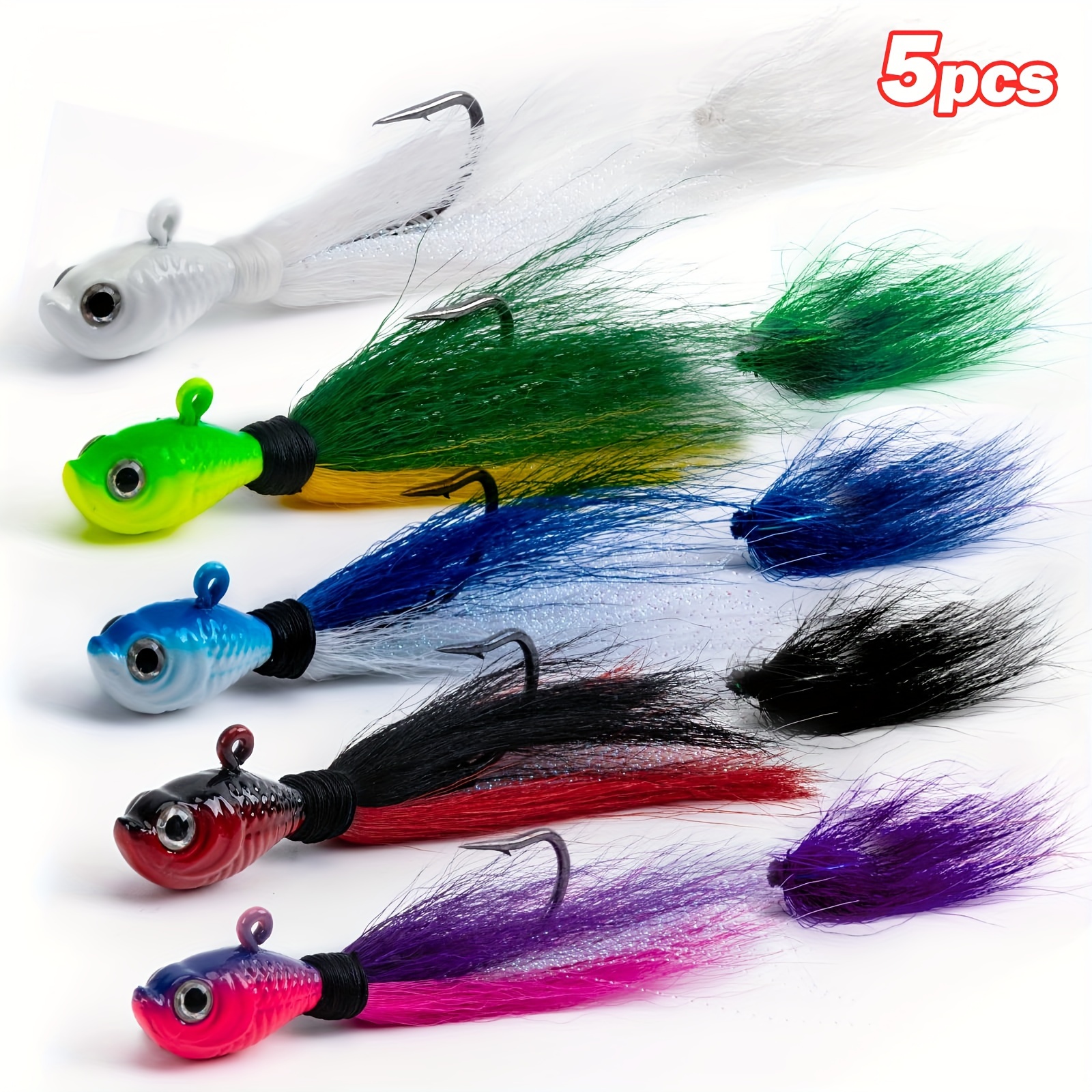5pcs lure hair jig - Temu Spain
