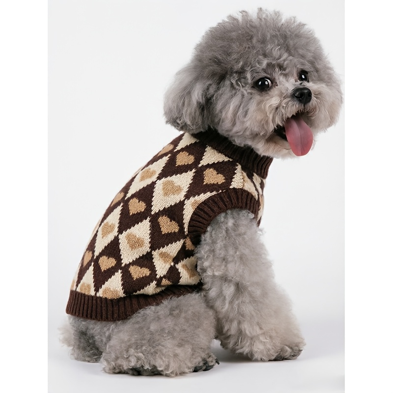 TEMU Warm And Comfortable Thickened Clothes For Small To Medium-sized Pet Dogs And Cats, Suitable For Spring, Autumn, And Winter. Same Style For Cats