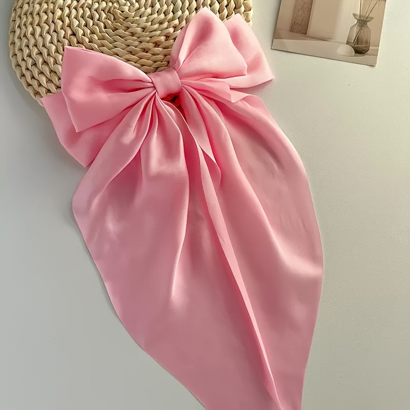 TEMU 1 pièce Accessoire pour cheveux nœud en satin, Grand accessoire pour cheveux en ruban, Accessoire pour cheveux polyvalent, Accessoire pour