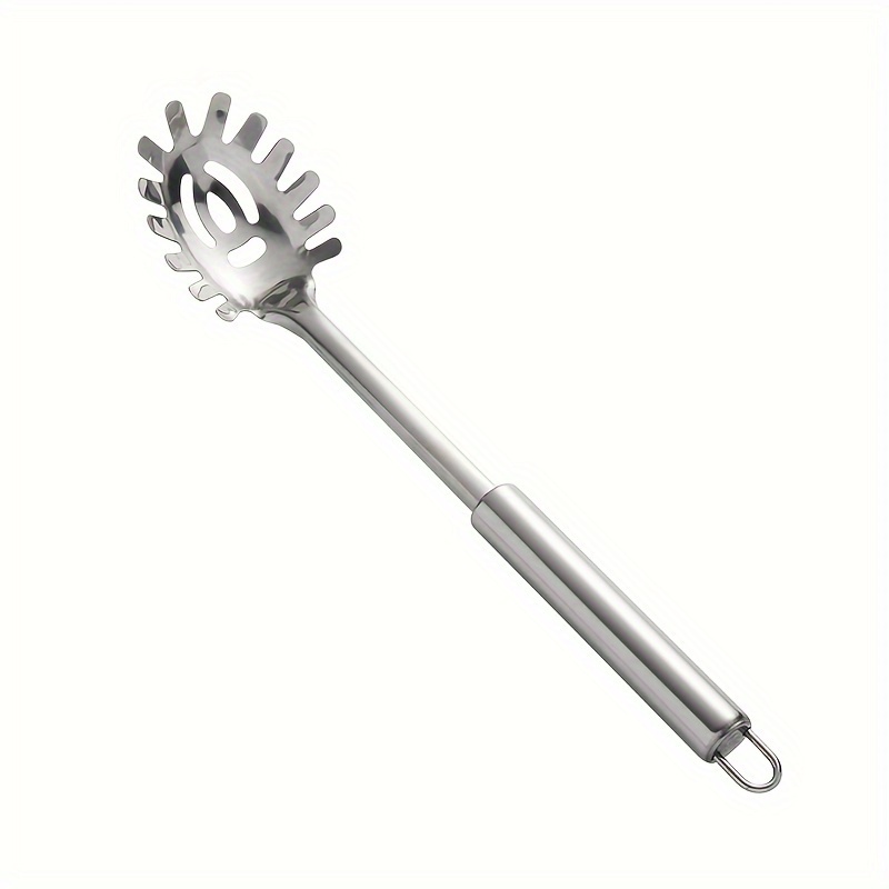 TEMU 1pc, Spaghetti Spoon, Spaghetti Spoon, Spoon, Colander, Spaghetti Spoon With , Stainless Steel Colander, Kitchen Tool